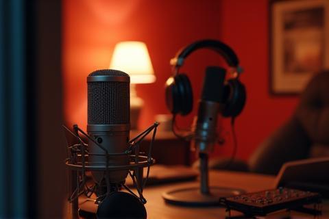 Podcast recording setup